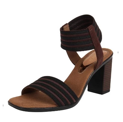 Catwalk Women's Striped Ankle Bracelet Sandals
