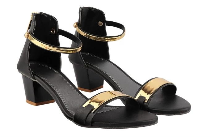 Shoetopia Women's Closed Back Colourblocked Heels