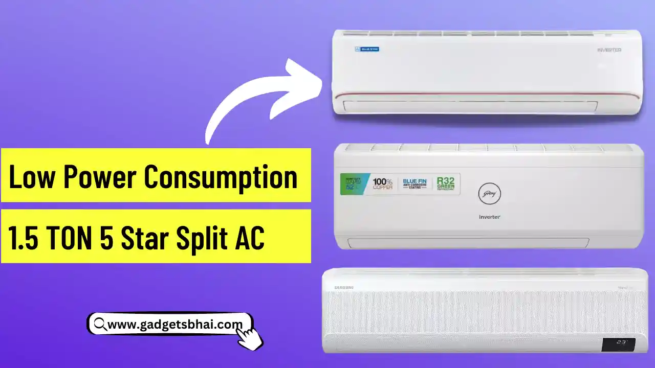Low Power Consumption 5 Star Split AC